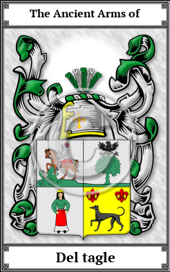 Del tagle Family Crest Download (JPG) Book Plated - 600 DPI